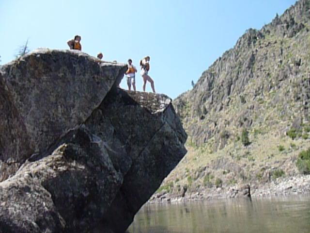 Jumping at French Creek Rocks